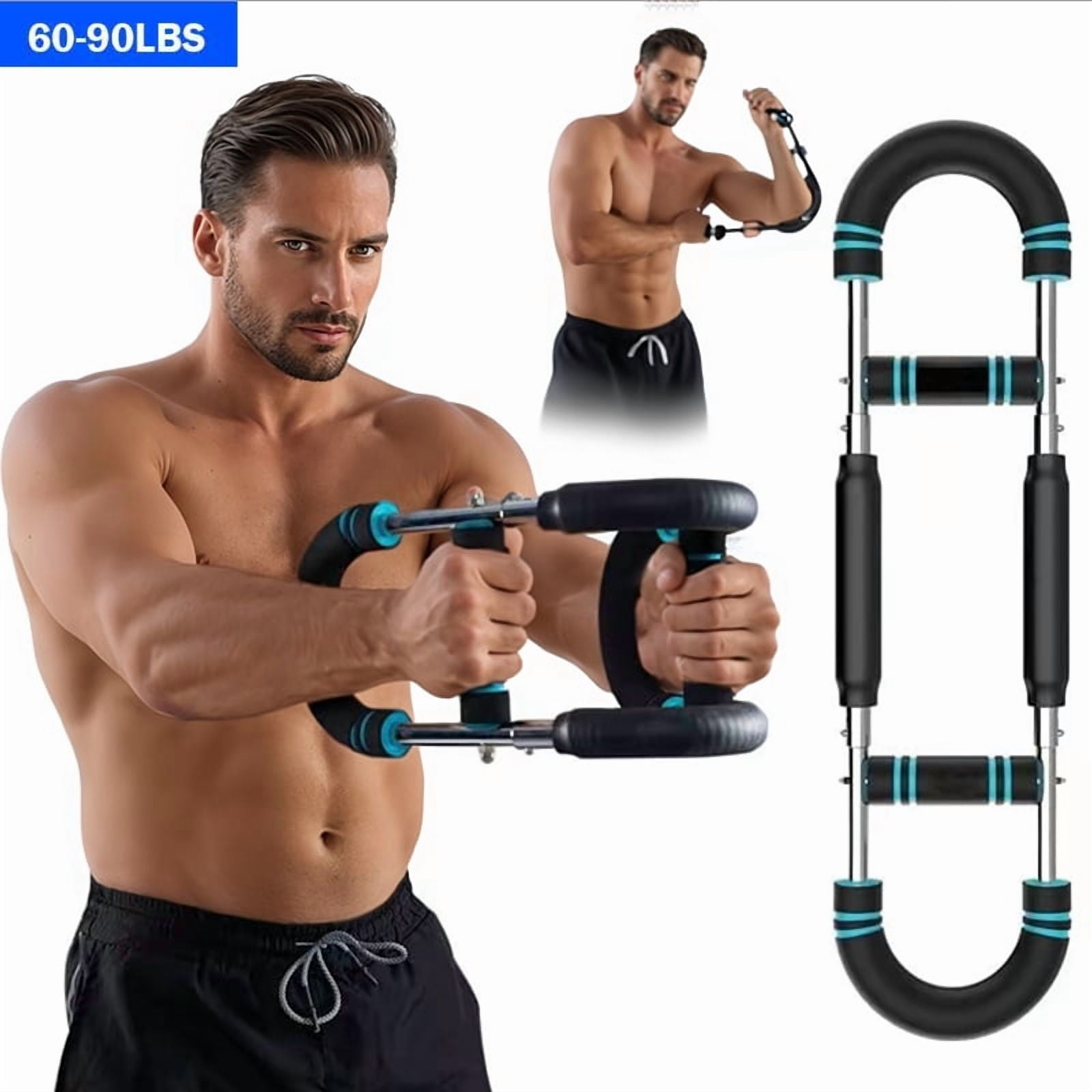 Arm Trainer, 90-120lb Adjustable Chest Workout Equipment, Arm Trainer,Arm Strength Trainer,Portable Power Twis