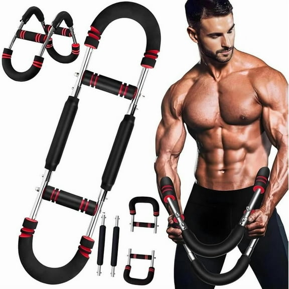 Arm Trainer, 90-120lb Adjustable Chest Workout Equipment, Arm Trainer,Arm Strength Trainer,Portable Power Twis