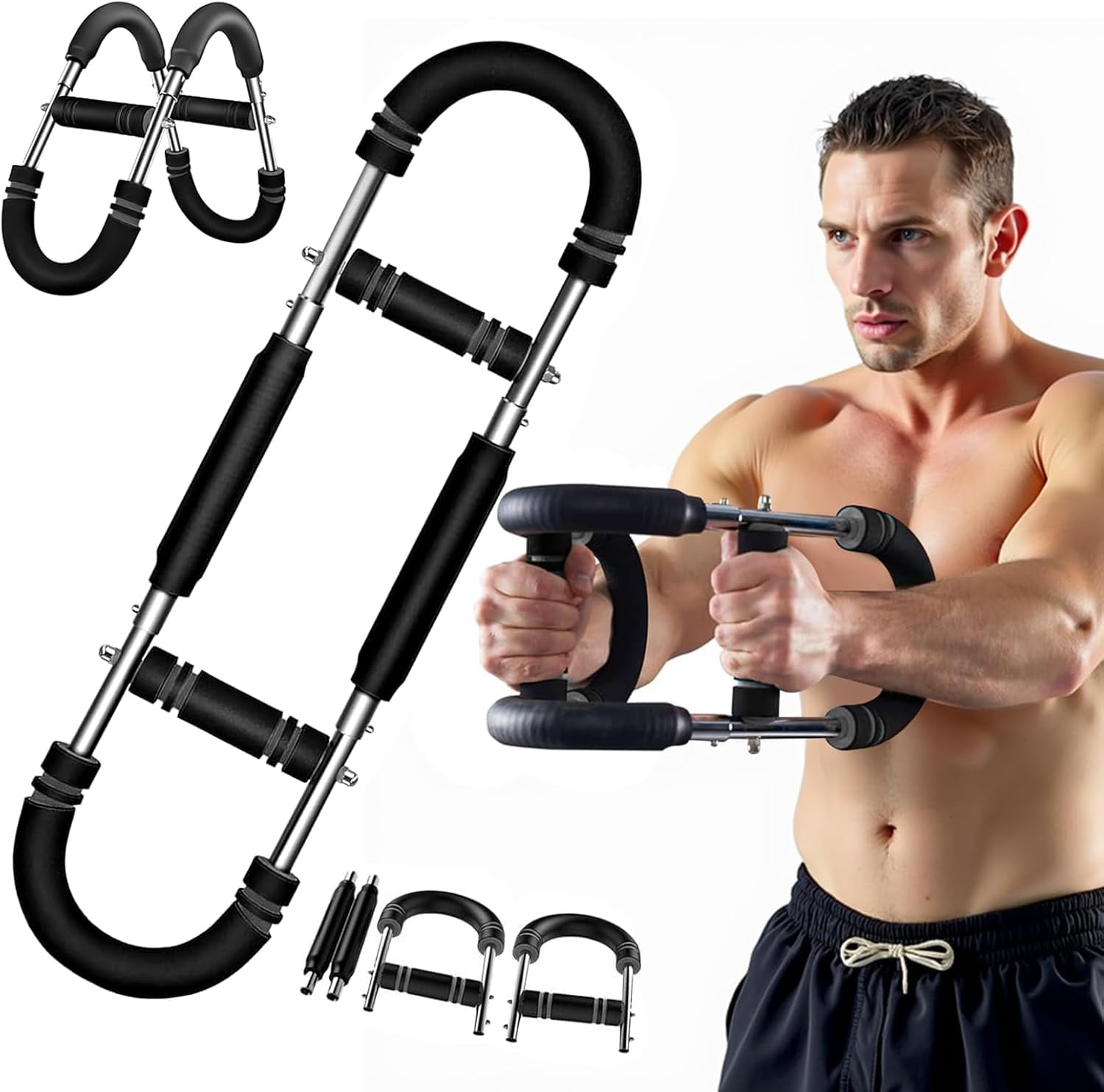 Arm Trainer, Adjustable Power Twister Bar, Chest Shoulder Arm Workout ...