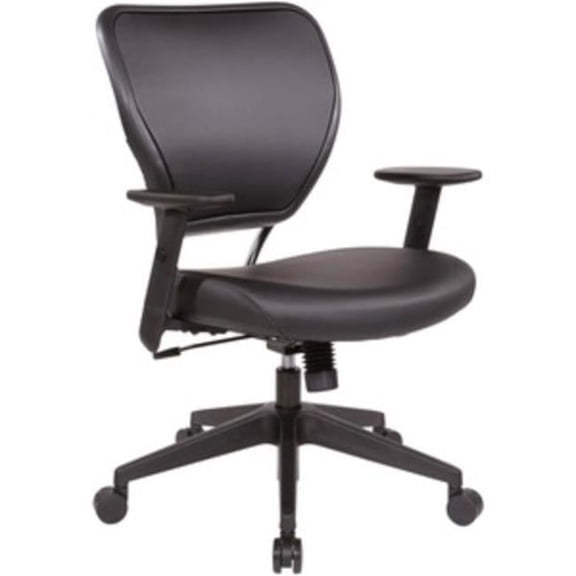 Arm Vinyl Airgrid Seat Managers Chair, Black