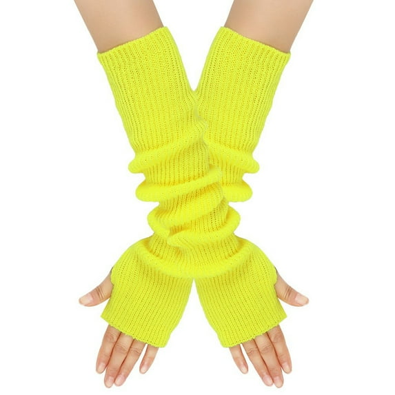 Arm Warmers Arm Sleeves Long Fingerless Gloves Winter Outdoor Warm Arm Gloves for Women