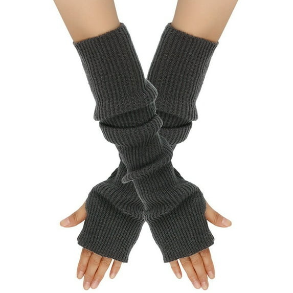 Arm Warmers Arm Sleeves Long Fingerless Gloves Winter Outdoor Warm Arm Gloves for Women