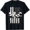 thumbnail image 1 of Arm Wrestling USA Flag Armwrestling Sports Power Gift Idea T-Shirt, 1 of 3