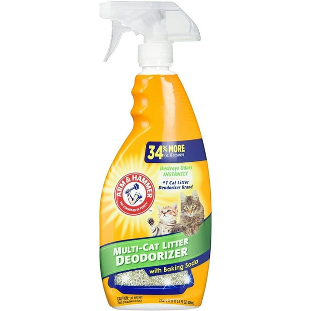 Arm and Hammer Cat Litter Deodorizer Spray, 21.5 oz (Pack of 3