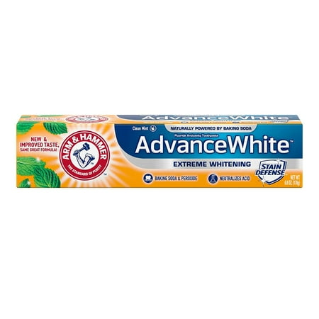 Arm & Hammer Advance White Baking Soda and Peroxide Toothpaste Fresh Mint (Pack of 3)