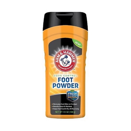 Arm and Hammer Odor Control Foot Powder with Fresh Guard Technology, 7 oz, 2 Pack