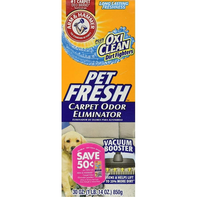 Arm and Hammer Pet Fresh Carpet Odor Eliminator Plus Oxi Clean Dirt