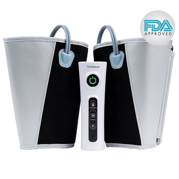 Arm and Leg Massager and Electric Compression Calf Wrap - Boosts Circulation, Pain Relief, Therapeutic - Built-In Rechargeable Battery by ComfySure