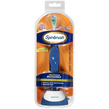 Arm & hammer spinbrush pro clean recharge powered toothbrush