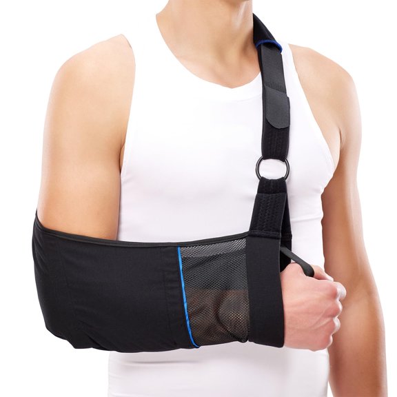 Arm ling Lightweight & Breathable Medical with Adjable houlder trap for Torn Rotator Cuff, Broken or Fractured Forearm Bone, One ize fit mot