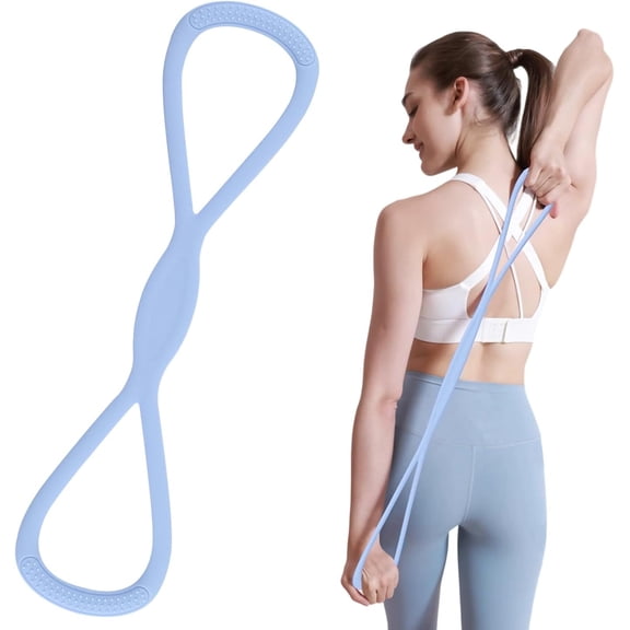 Arm resistance bands for women,Figure 8 Fitness Resistance Band, Exercise Bands with Handles for Working Out, Arm, Back, Chest Expander Strap, Fullbody Yoga Pulling Rope, Stretching Equipment
