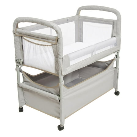 Arm's Reach Clear-Vue Co-Sleeper Bassinet, Grey