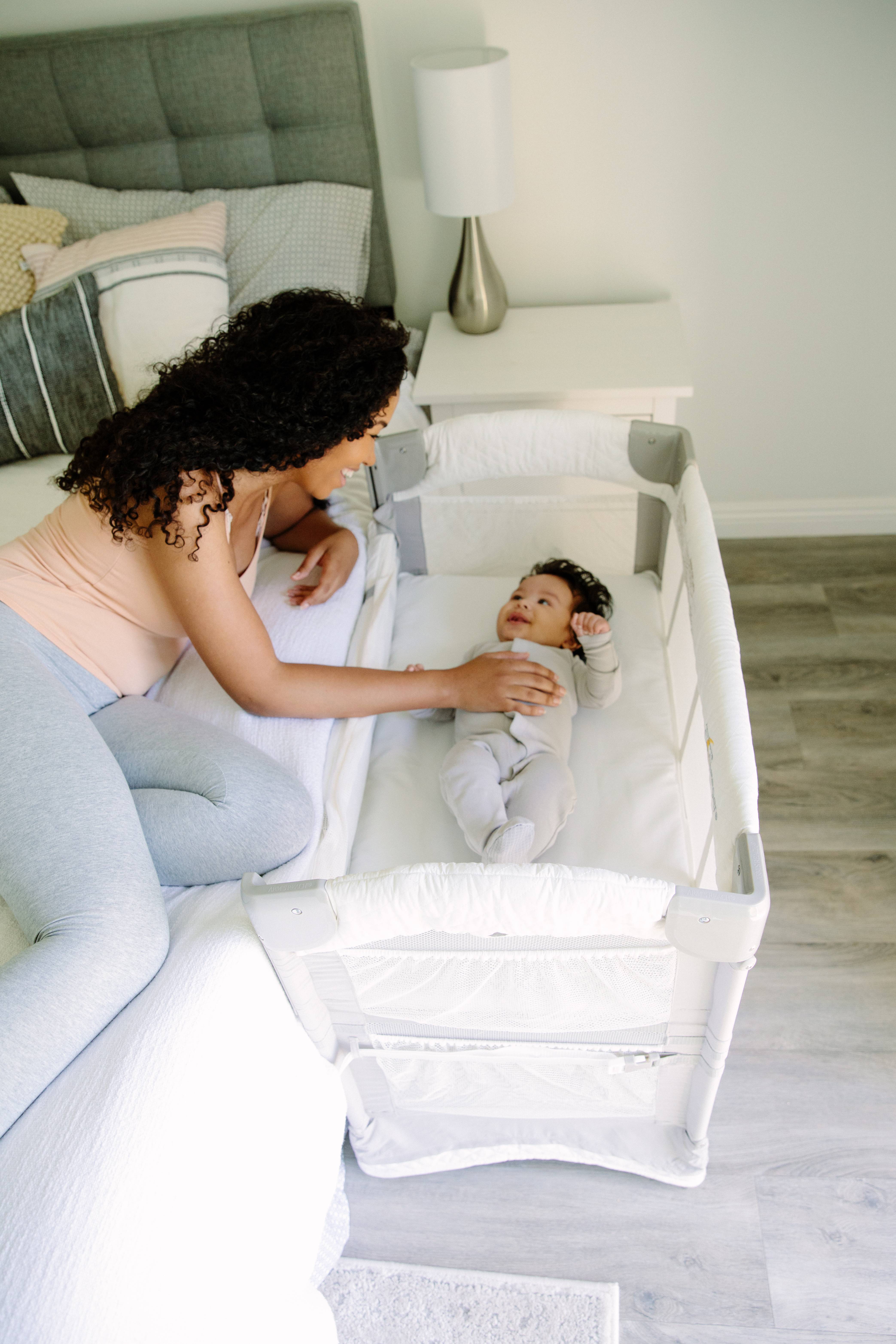 Arm's reach co sleeper height sales