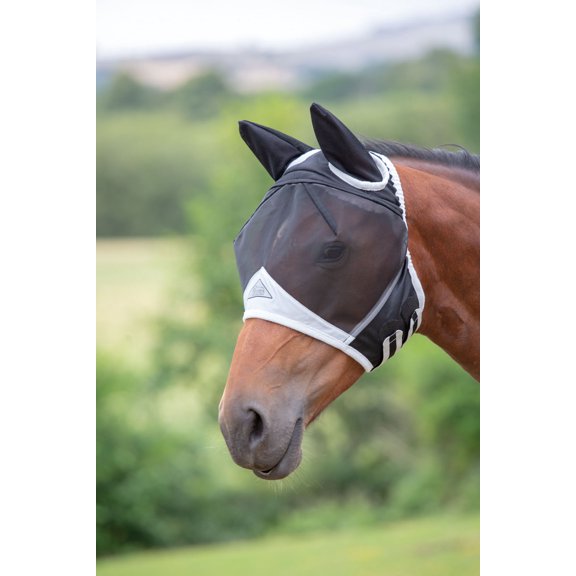 Arma Fine Mesh Fly Mask w/ Ears Color: Black Size: Small Pony