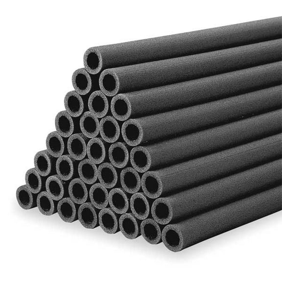 Armacell DGT21812S, Black 2-1/8 in, 6 ft Polyethylene Pipe Insulation, Pipe & Plumbing Tubing
