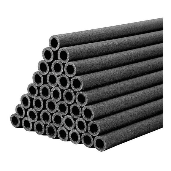 Pipe Insulation, 2-1/8" OD, 6 ft. L, Polyethylene, 3/8 in Wall DGT21838S