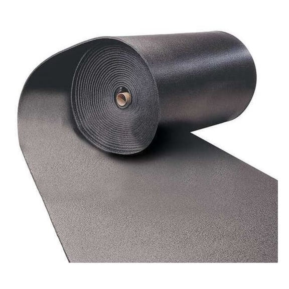 Insulation Sheet, Polyolefin, 36 in x 48 in, 1 in Wall, Black