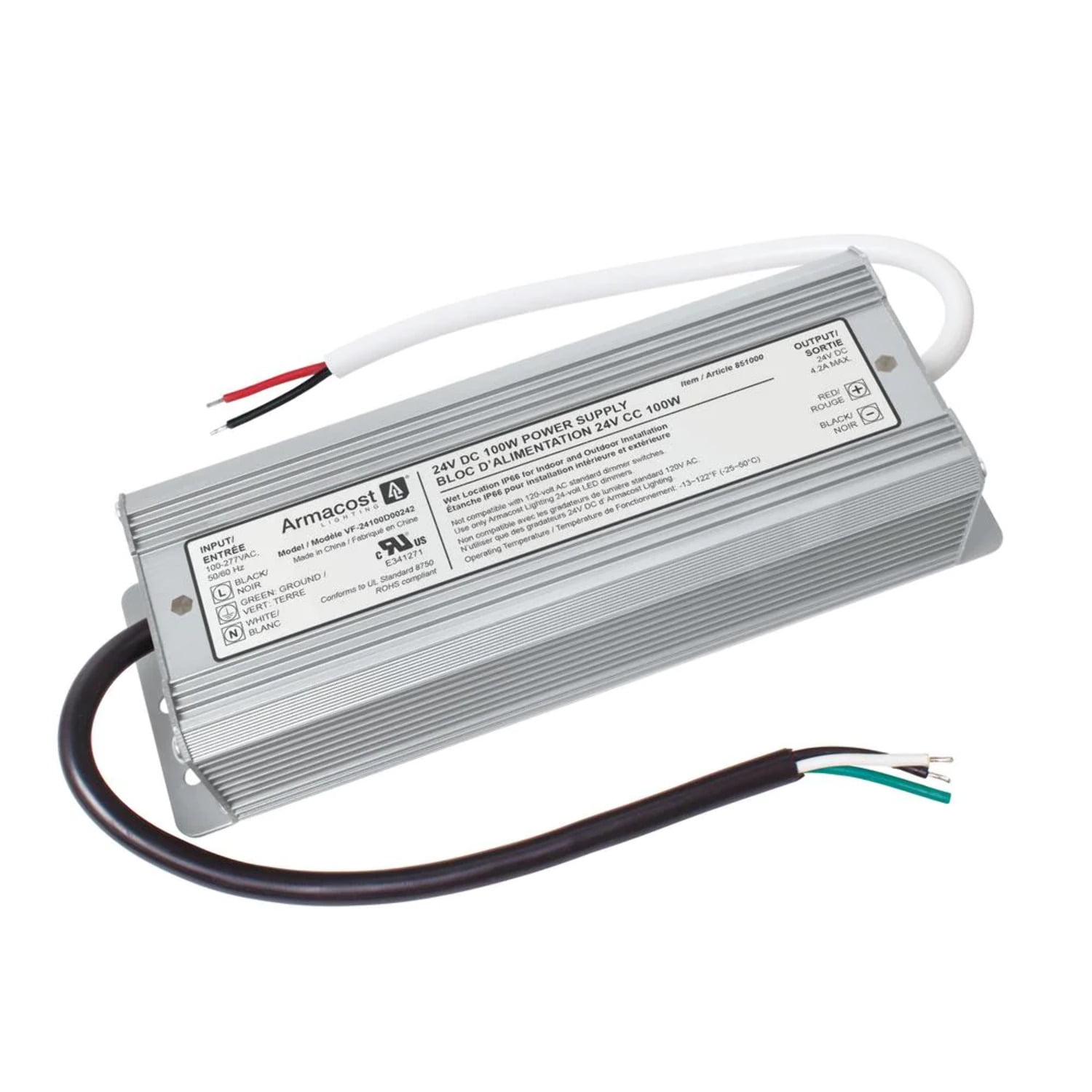 Waterproof Silver LED Driver for Indoor/Outdoor Lighting