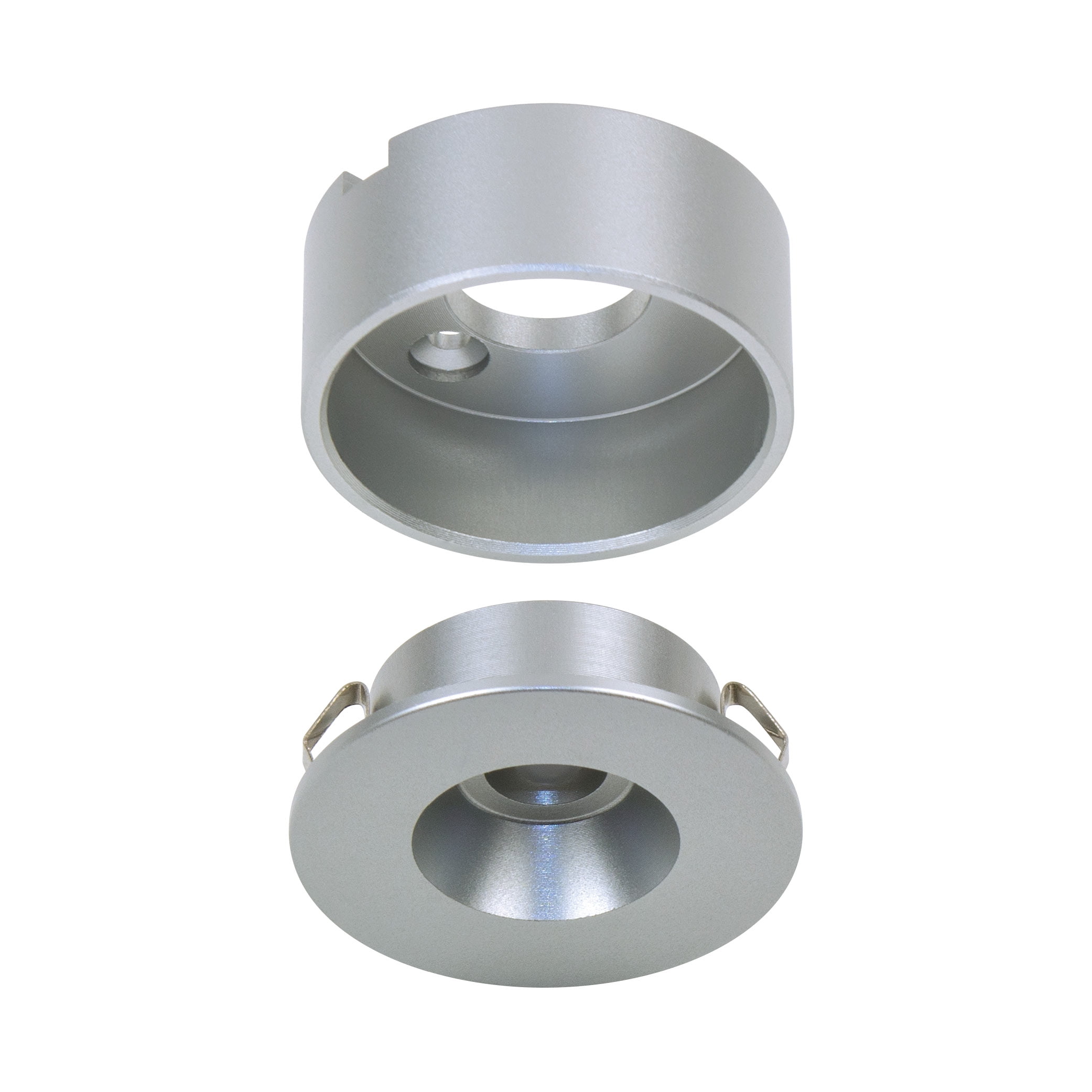 Armacost Small Silver Aluminum Dimmable LED Puck Light