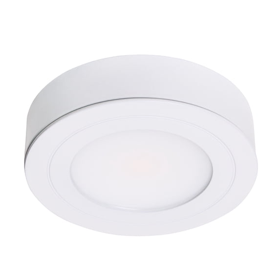 Armacost Lighting PureVue White Under Cabinet LED Puck Light 3000K Soft White - White Satin