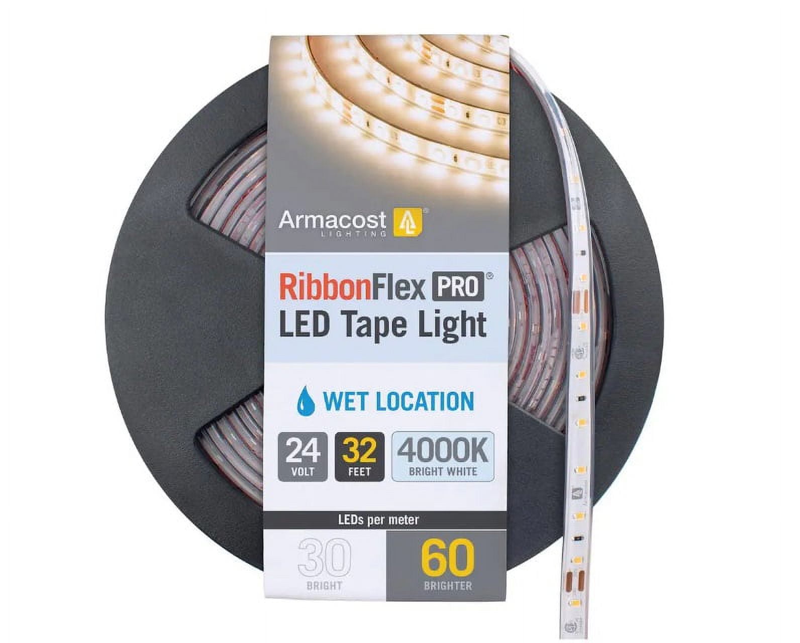 Armacost Lighting RibbonFlex Pro 24-Volt White Outdoor IP67 LED Tape Light 32 ft