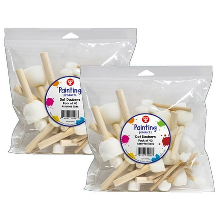Armada Dot Daubers, 4 Sizes, 40 Per Pack, 2 Packs