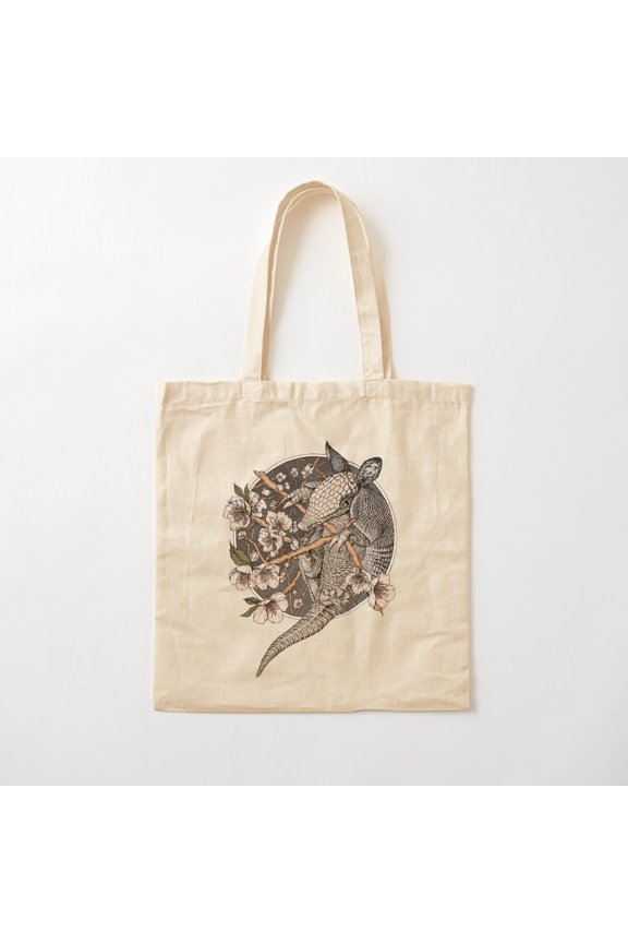 Armadillo Canvas Tote Bags, Reusable Shopping Bag