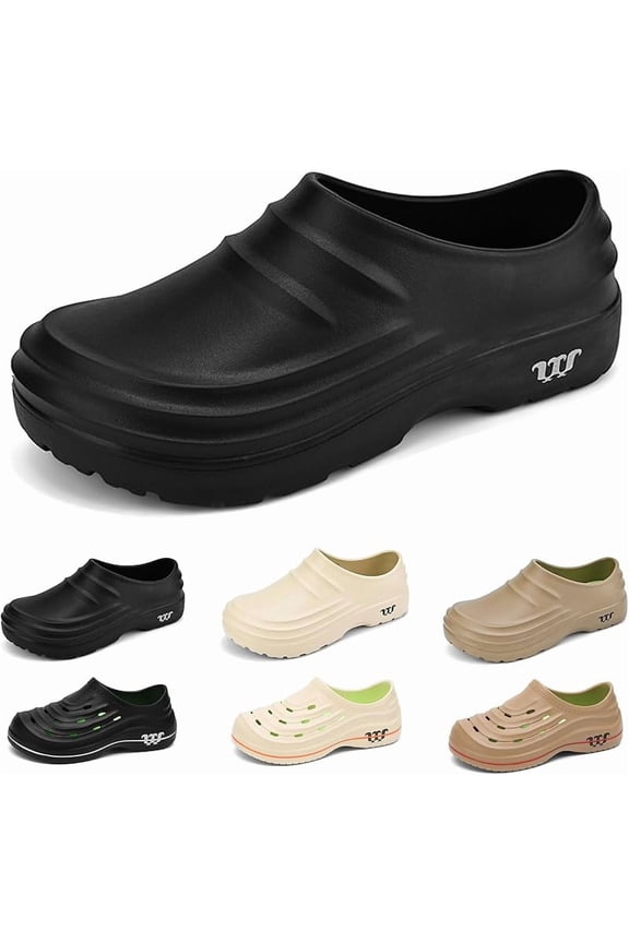 Clogs for Nurses Non Slip Work Shoes Women Food Service Chef Shoes for Men Non Slip Kitchen Shoe Clogs Oil Resistant Nursing Shoe Arch Support Waterproof Wide Width Sneakers Garden Unisex