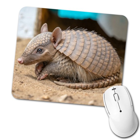 Armadillo Close Up Mouse Pad Low Profile Gaming Mat