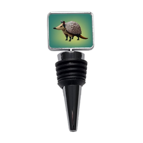 Armadillo Standing Wine Bottle Stopper Cap Plug