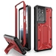 thumbnail image 1 of ArmadilloTek Vanguard Compatible with Samsung Galaxy S21 Ultra Case, Military Grade Full-Body Rugged with Built-in Kickstand [Screenless Version] - Red, 1 of 4