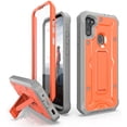 thumbnail image 1 of ArmadilloTek Vanguard Designed for Samsung Galaxy A11 Case Military Grade Full-Body Rugged with Built-in Screen Protector and Kickstand - Orange, 1 of 4