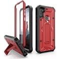 thumbnail image 1 of ArmadilloTek Vanguard Designed for Samsung Galaxy A11 Case Military Grade Full-Body Rugged with Built-in Screen Protector and Kickstand - Red, 1 of 4
