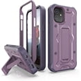 thumbnail image 1 of ArmadilloTek Vanguard Case Compatible with iPhone 12 Mini (5.4 inches) Military Grade Full-Body Rugged with Built-in Kickstand [Screenless Version] - Purple, 1 of 4