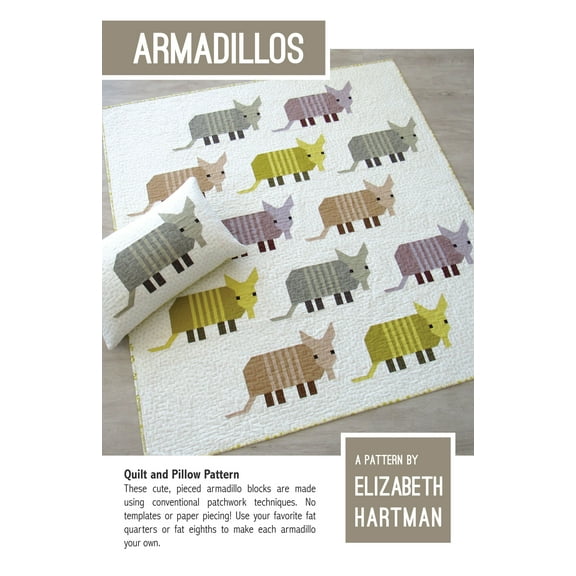 Armadillos Quilt Pattern by Elizabeth Hartman
