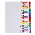 Armadurra Rainbow Classification Folder Multilayer a4 information book