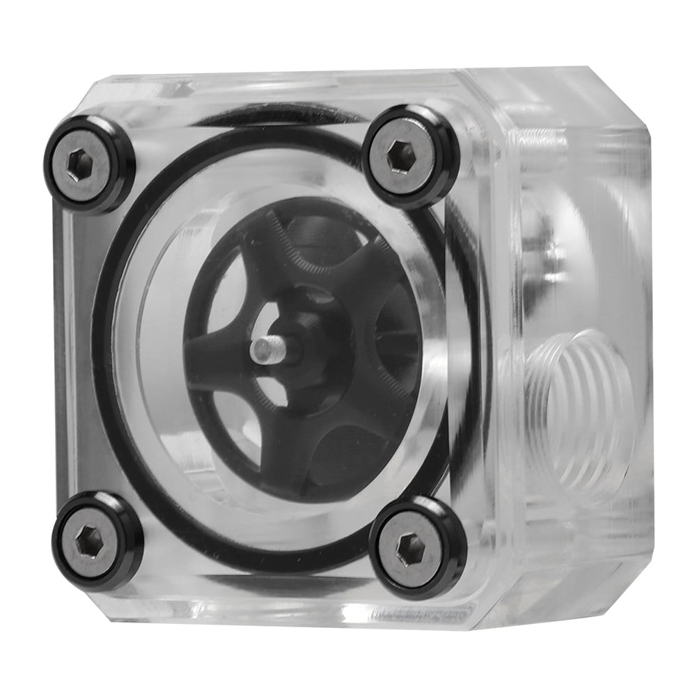 Armadurra Simple Transparent Acrylic Water Cooler Flow Meter with Five