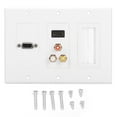 Armadurra US Standard Single Brush Design for Hotel, Office & Residential Use 3In1 Wall Plate