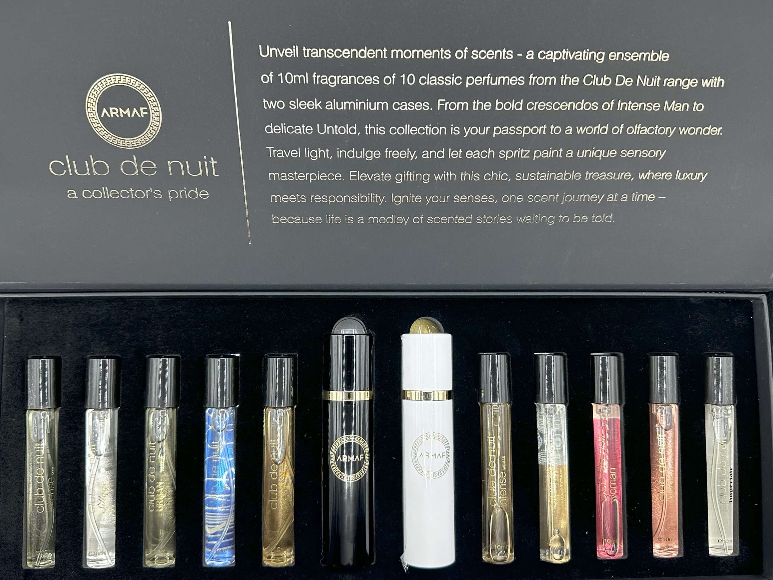 Armaf Club de Nuit Discovery Gift Set, 10 Fragrances 10ml Each