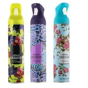 Armaf Enchanted Air Freshener 10 oz Spray Pack of 3 Fragrance For Home Assorted Variety Foliage + Violet + Spring