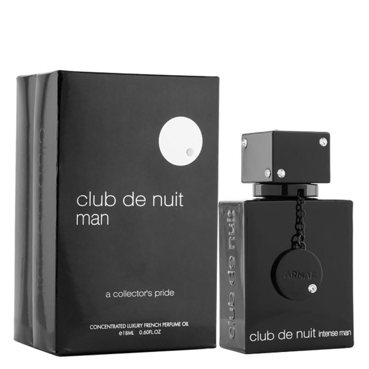 Club De Nuit Intense Black Perfume Oil for Men, 0.6 oz