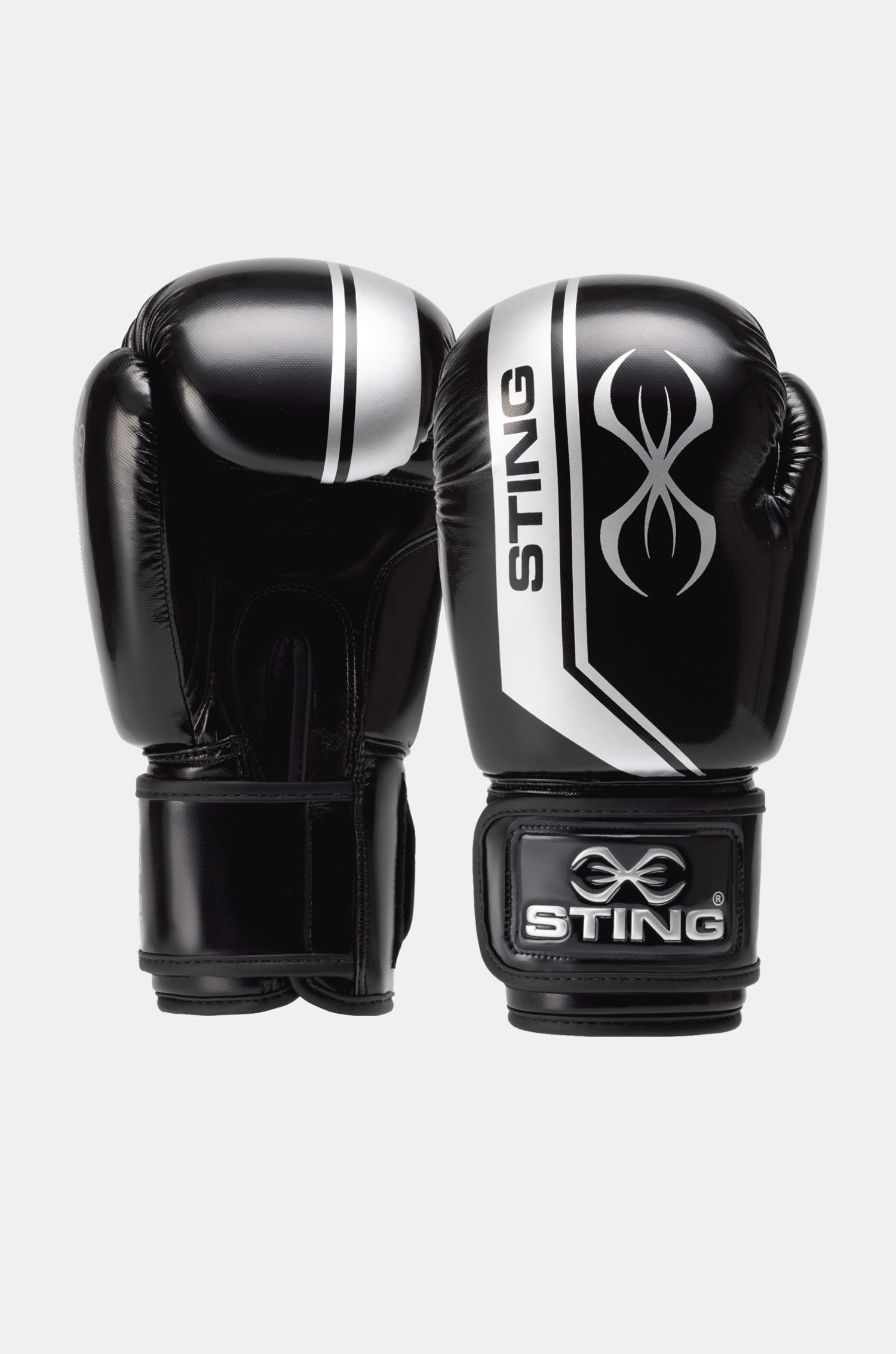 TITLE Platinum ボクシンググローブ ブラック/シルバー 14oz TITLE Platinum Proclaim Training Gloves