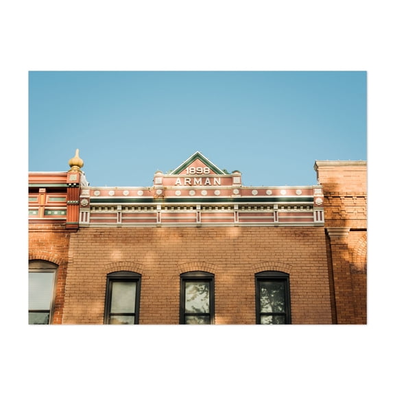 Arman 1898 - Pontiac Illinois Photography Architecture Vintage City Art Deco Unframed Wall Art Print 9 x 12 inches