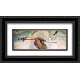 thumbnail image 1 of Arman Manookian 2x Matted 24x14 Black Ornate Framed Art Print 'Flamingos in Flight', 1 of 2