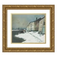 thumbnail image 1 of Armand Apol 23x20 Gold Ornate Framed and Double Matted Museum Art Print Titled - Countryside, 1 of 4