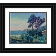 thumbnail image 1 of Armand Guillaumin 14x12 Black Ornate Wood Framed Double Matted Museum Art Print Titled: Marine in Saint-Palais (circa 1900), 1 of 5
