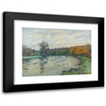 thumbnail image 1 of Armand Guillaumin 18x14 Black Modern Framed Museum Art Print Titled - Genetin Dam, Crozant (circa 1910), 1 of 5