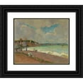 thumbnail image 1 of Armand Guillaumin 24x20 Black Ornate Framed Double Matted Museum Art Print Titled: Channel Landscape (circa 1890), 1 of 5