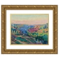 thumbnail image 1 of Armand Guillaumin 24x20 Gold Ornate Framed and Double Matted Museum Art Print Titled - Creuse Valley, 1 of 4
