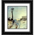 thumbnail image 1 of Armand Guillaumin 2x Matted 20x24 Black Ornate Framed Art Print 'Hollow in the Snow', 1 of 2